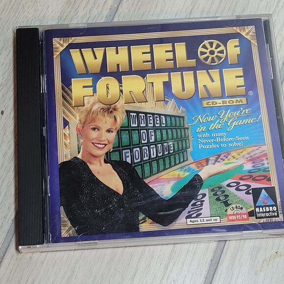 Vtg Windows 95/98 Wheel Of Fortune PC Game CIB CD ROM - Picture 1 of 5